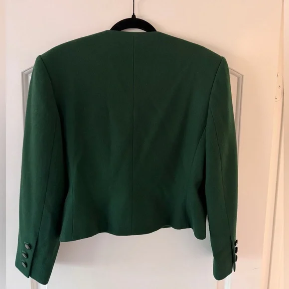 saint laurent vintage green wool jacket - Picture 5 of 6